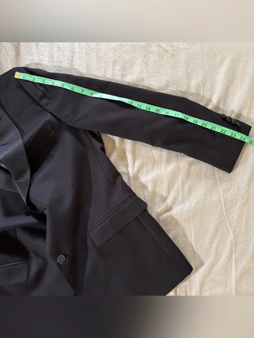 Alfani Black Two-Button Men's Blazer with Notch Lapels